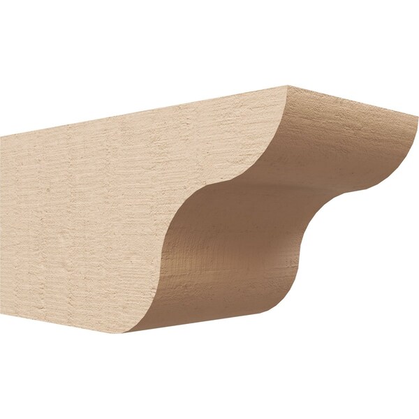 Ekena Millwork 6in. W x 6in. H x 12in. L Carmel Woodgrain TimberThane Rafter Tail, Primed Tan RFTUR06X06X12CARRCPR - main
